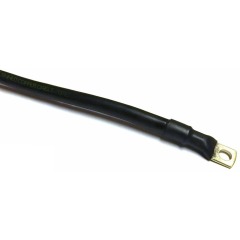 70mm Marine Tinned Battery Cable assembly 485 Amp - Black - 250mm 10-10